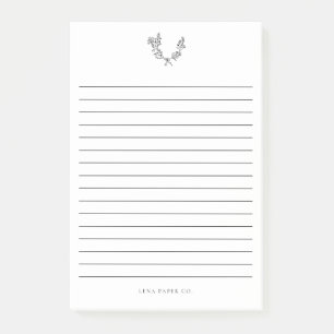 Post-it® Joli Moderne Elégant Bouquet Dessiné À La Main