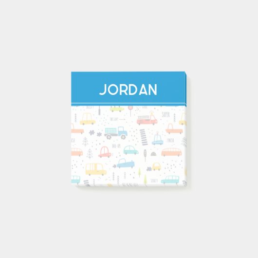 Post-it® Joli Motif coloré de la circulation automobile (Devant)