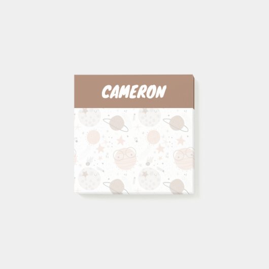 Post-it® Joli Motif Doodle Planet (Devant)