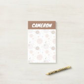 Post-it® Joli Motif Doodle Planet (Sur un bureau)