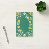Post-it® Joli motif floral vert. Feuillage botanique (Bureau)