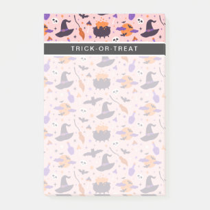 Post-it® Joli motif Halloween violet et rose