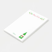 Post-it® Joli Noël Gnome Choses à faire Post-it Note (Incliné)