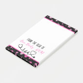 Post-it® Joli Nom De Vétérinaire De Couleur Rose (Incliné)