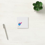 Post-it® Joli oiseau bleu aquarelle (Bureau)