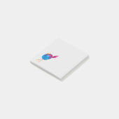 Post-it® Joli oiseau bleu aquarelle (Incliné)