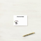 Post-it® Joli opossum accroché à la branche dessin animé (Sur un bureau)