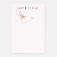 Joli Papillon Rose Croyez dans les Rêves