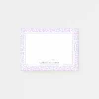 Joli Pastel Empreinte de léopard Motif pourpre Nom