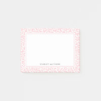 Joli Pastel Empreinte de léopard Motif rose Nom