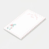 Post-it® Joli Pastel Joyeux Noël Nom Customisé Gnome (Incliné)