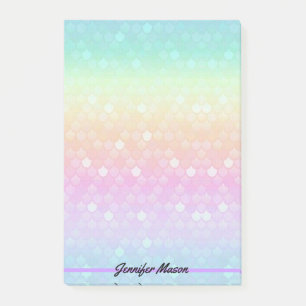 Post-it® Joli Pastel Mermaid Personal Add Name Large