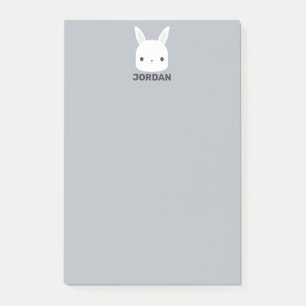 Post-it® Joli petit lapin avec nom personnalisé