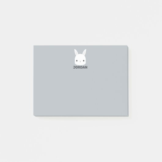 Post-it® Joli petit lapin avec nom personnalisé (Devant)