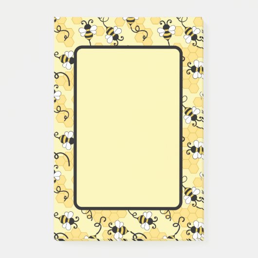 Post-it® Joli petit motif abeilles (Devant)
