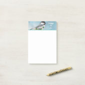 Post-it® Joli Petit Oiseau & Fleurs Blanches Que Faire (Sur un bureau)