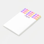 Post-it® joli point pastel personnalisé (Incliné)