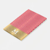 Post-it® Joli pois  faux or parties scintillant motif (Incliné)