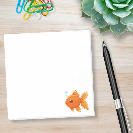 Post-it® Joli poisson rouge de dessin animé