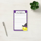 Post-it® Joli Purple Sunshine sorcière Halloween Enseignant (Bureau)