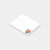 Post-it® Joli Renard Aquarelle Beau Fleur (Incliné)