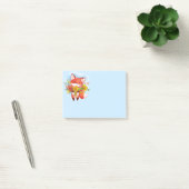 Post-it® Joli Renard rouge avec feuilles automnales (Bureau)