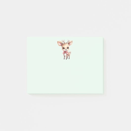 Post-it® Joli renne de Noël (Devant)