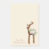 Post-it® Joli renne de Noël hivernal Cerf Minimal (Devant)