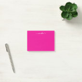 Post-it® Joli rose chaud nom personnalisé (Bureau)