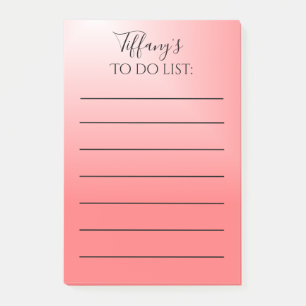 Post-it® Joli rose et noir ombre pour faire la liste