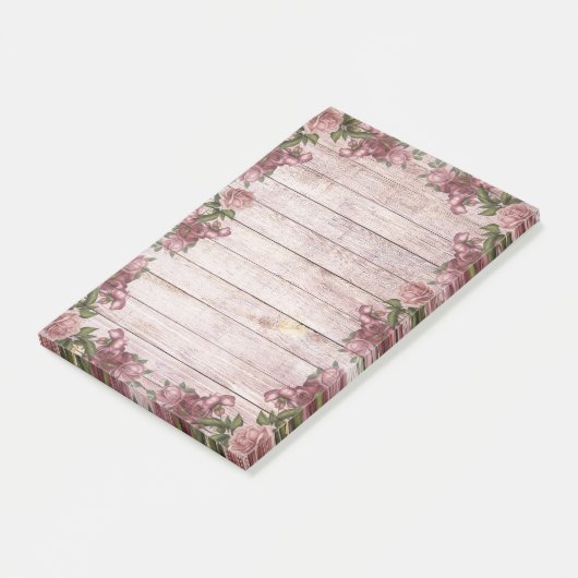 Post-it® Joli Rustique Roses Magenta (Incliné)