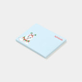 Post-it® Joli Samoyède elfe avec un serre-tête amusant. (Incliné)