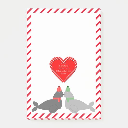 Post-it® Joli Seals de baiser de Noël (Devant)