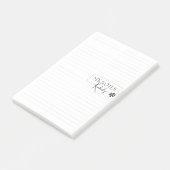 Post-it® Joli Simple Moderne Blanc Personnalisé (Incliné)