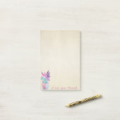 Post-it® Joli Stylish, Ananas (Sur un bureau)