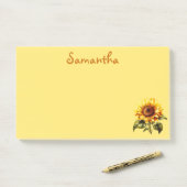 Post-it® Joli tournesol (Sur un bureau)