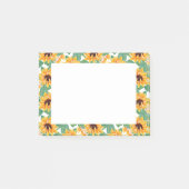 Post-it® Joli tournesol Jaune et Motif vert (Devant)