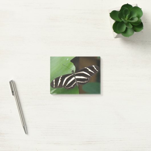 Post-it® Joli Zebra Longwing Papillon Post il note (Bureau)