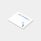 Post-it® Jolie baleine à sperme soufflant bulles dessin (Incliné)