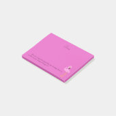 Post-it® Jolie Bible Vers Flamant Rose (Incliné)