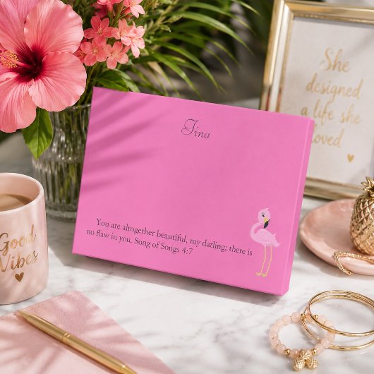 Post-it® Jolie Bible Vers Flamant Rose