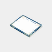 Post-it® Jolie Blue Gold Greenery Botanical Post-it Notes (Incliné)