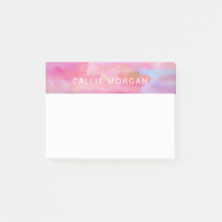 Post-it® Jolie couleur rose abstraite personnalisée