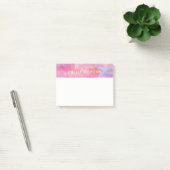 Post-it® Jolie couleur rose abstraite personnalisée (Bureau)