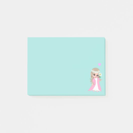 Post-it® Jolie fée sur fond bleu clair (Devant)
