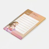 Post-it® Jolie fille colorée Shopping Girly (Incliné)