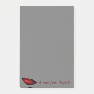 Post-it® Jolie fille élégante, Lèvres rouges