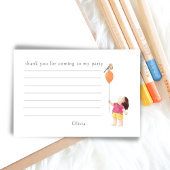 Post-it® Jolie Fille Fête d'Anniversaire Enfant Ballon Reme