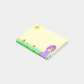 Post-it® Jolie Fille, Soleil, Fleurs & Herbe (Incliné)