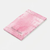 Post-it® Jolie fille sucre Parties scintillant rose léopard (Incliné)